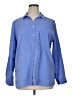 Chico's Blue Long Sleeve Button-Down Shirt Size XL - photo 1
