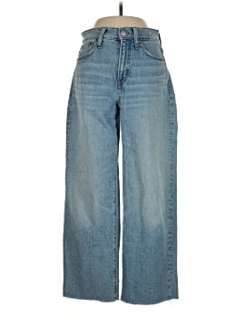 Madewell The Perfect Vintage Wide-Leg Crop Jean in Altoona Wash: Raw-Hem Edition