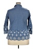 Assorted Brands Blue 3/4 Sleeve Button-Down Shirt Size XXL - photo 2