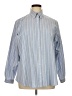 Lands' End 100% Cotton Stripes Blue Long Sleeve Button-Down Shirt Size 1X - photo 1