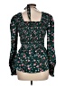 Unbranded 100% Polyester Green Long Sleeve Blouse Size L - photo 2