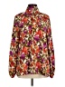 Unbranded Floral Brown Long Sleeve Blouse Size M (estimated) - photo 1