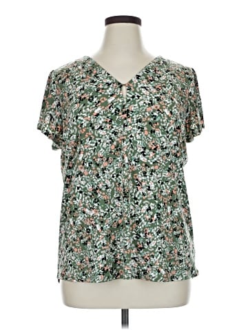 Jones New York Signature Short Sleeve Blouse (view 1)