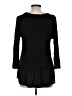 Neiman Marcus 100% Viscose Black Long Sleeve Top Size M - photo 2
