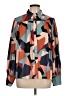 Fate 100% Polyester Color Block Orange Long Sleeve Blouse Size L - photo 1