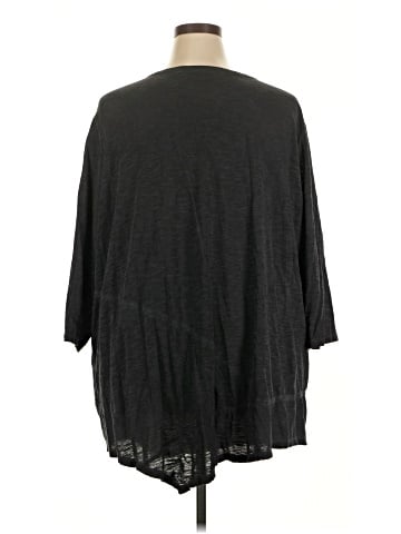 LOGO by Lori Goldstein 3/4 Sleeve Top (view 2)