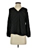 Vince Camuto 100% Polyester Polka Dots Black Long Sleeve Blouse Size S - photo 1