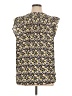 Ann Taylor LOFT 100% Polyester Yellow Sleeveless Blouse Size XL - photo 2