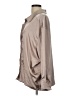 Lumiere 100% Polyester Metallic Tan Long Sleeve Blouse Size L - photo 5