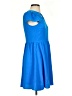 C. Luce 100% Polyester Hearts Blue Casual Dress Size S - photo 4