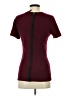 BCBGMAXAZRIA 100% Wool Burgundy Short Sleeve Top Size S - photo 2