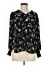 Counterparts 100% Polyester Black Long Sleeve Blouse Size M - photo 1