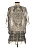 Hale Bob Silver 3/4 Sleeve Blouse Size S - photo 2