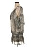 Hale Bob Silver 3/4 Sleeve Blouse Size S - photo 5