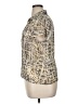 Jones Wear 100% Polyester Animal Print Ivory Short Sleeve Blouse Size 16 - photo 5