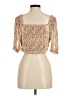 Rewind Yellow 3/4 Sleeve Blouse Size M - photo 2