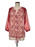 Kut from the Kloth 100% Polyester Red 3/4 Sleeve Blouse Size M - photo 1