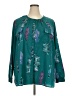 Jaclyn Smith 100% Polyester Teal Long Sleeve Blouse Size 3X - photo 1