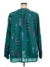 Jaclyn Smith 100% Polyester Teal Long Sleeve Blouse Size 3X - photo 2