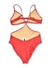 Unbranded Solid Red One Piece Swimsuit Size 6 - photo 2