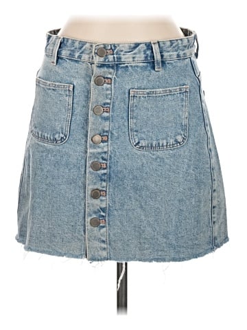 Zara TRF Denim Skirt (view 1)