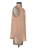 Ann Taylor 100% Polyester Tan Sleeveless Blouse Size S - photo 4