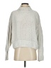 Double Zero 100% Polyester Solid Silver Turtleneck Sweater Size S - photo 1
