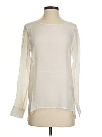 Falcon & Bloom Long Sleeve Silk Top (view 1)