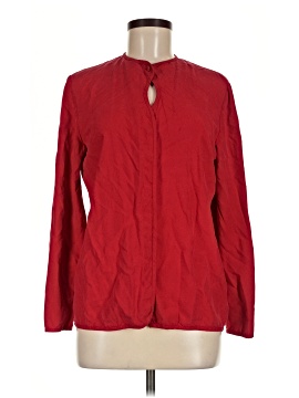 Harve Benard Long Sleeve Silk Top