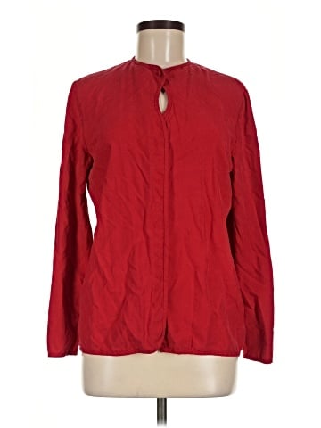 Harve Benard Long Sleeve Silk Top (view 1)