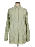 Max Studio Stripes Green Long Sleeve Blouse Size L - photo 1