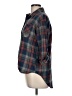 Love Notes Plaid Blue 3/4 Sleeve Button-Down Shirt Size M - photo 5
