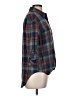 Love Notes Plaid Blue 3/4 Sleeve Button-Down Shirt Size M - photo 4