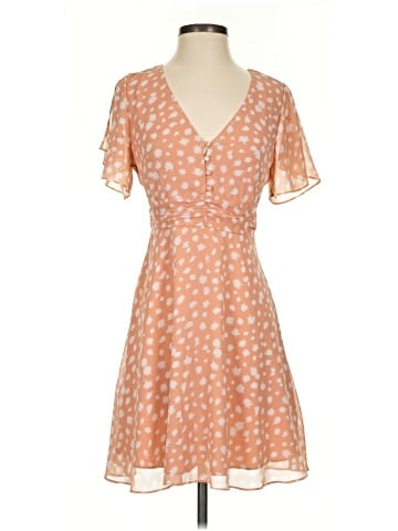 Madewell Ruched-Waist Mini Dress in Star Shower (view 1)
