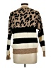 Q2 Animal Print Brown Pullover Sweater Size L - photo 2