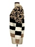 Q2 Animal Print Brown Pullover Sweater Size L - photo 5