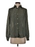 Max Studio 100% Polyester Polka Dots Green Long Sleeve Blouse Size XS - photo 1