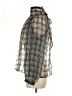 Current Air Silver Long Sleeve Blouse Size M - photo 5