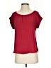 Mine 100% Polyester Burgundy Short Sleeve Blouse Size S - photo 1