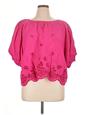By Anthropologie Short Sleeve Blouse (view 1)