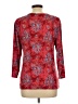 North Style Red 3/4 Sleeve Blouse Size L - photo 2