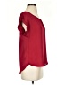 Mine 100% Polyester Burgundy Short Sleeve Blouse Size S - photo 4