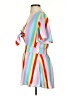 Adrienne 100% Polyester White Casual Dress Size S - photo 5