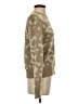 En Creme Animal Print Tan Pullover Sweater Size S - photo 4