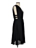 BCBGMAXAZRIA Solid Black Cocktail Dress Size S - photo 4