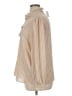 Banana Republic 100% Polyester Stripes Tan Long Sleeve Blouse Size XL - photo 5