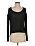 Wilt 100% Rayon Metallic Black Pullover Sweater Size S - photo 1