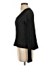 Wilt 100% Rayon Metallic Black Pullover Sweater Size S - photo 5