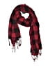 Unbranded Plaid Burgundy Scarf One size - photo 1