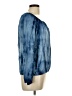 Scoop 100% Polyester Blue Long Sleeve Blouse Size L - photo 4